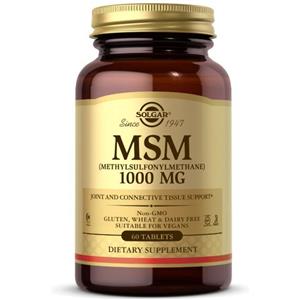 Solgar Oligo MSM 1000 mg - Integratore Alimentare per Muscoli e Articolazioni, 60 Tavolette
