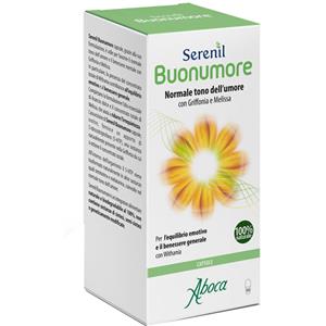 Aboca Serenil Buonumore - Integratore Alimentare Naturale per il Benessere Mentale con Griffonia e Melissa - 100 Capsule