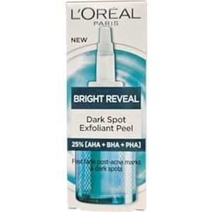 L'Oreal Paris L'Oréal Paris Peeling - Riduce rapidamente pigmentazioni e acnemici, affina la struttura della pelle con niacinamide & AHA, Bright Reveal Dark Spot Peeling, 25 ml