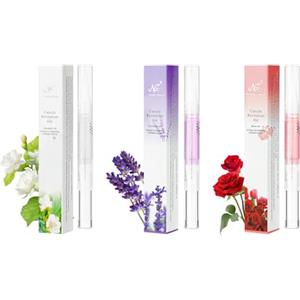 LOPHE Olio per Unghie e Cuticole, 3 Pezzi Penna per Olio Set di Oli per Cuticole, Trattamento delle Unghie, Nail Moisturizer, Nail Care Pen Formula Non Grassa, Serie A