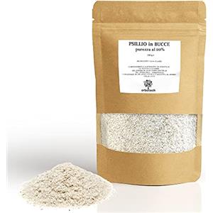 ERBOTECH Bucce di Psillio, Confezione da 200 gr, Ricco di Fibre, Concentrato e Senza Additivi, Depura l'Intestino, Attiva il Metabolismo e Rinforza il Sistema Immunitario, Vegan