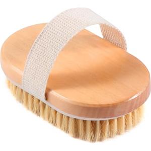 Blendura Spazzola Corpo a Secco Setole Naturali, Dry Brushing, Spazzola da massaggio per Migliora il Sistema linfatico, Esfoliante e Migliorare Circolazione Sanguigna
