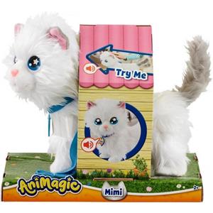 Goliath Toys Mimi The Cat - Peluche Interattivo Morbidissimo che Cammina, Miagola e Fa le Fusa con Guinzaglio