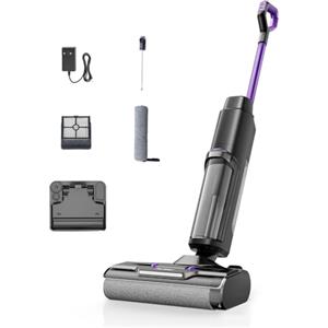 Vozascly W15 Aspirapolvere Lavapavimenti, 3 in 1 Aspirapolvere Senza Fili Intelligente, 45Min, Autopulente, 65dB, Avanzamento Automatico, Pulizia dei Bordi, Potente Aspirazione per Rifiuti Secchi e Umidi