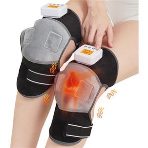 JOBYNA Termoforo Elettrico per piede, Protezione contro il surriscaldamento, temperatura regolabile (Senza Fili + Massaggio Vibratorio)