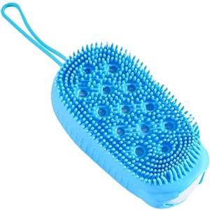 Generico Guanto Esfoliante in Silicone per il Corpo - Spazzola per Pulizia Doccia,Spazzola Morbida Detergente per Pelle, Scrub Bagno Doppia Faccia con Massaggio per Casa e Viaggi