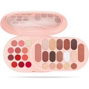 Pupa Palette Make My Day Plus Blush, Rossetti, Gloss, Ombretti, Correttori e Illuminanti - 29 Pezzi per Trucco Viso, Occhi e Labbra, Perfetta in Casa o in Viaggio - 3 Varianti Colore (002 Light Pink)
