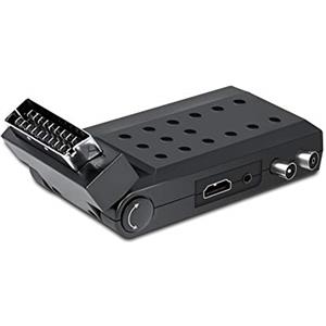 DIPROGRESS DPT202SB - Ricevitore Digitale Terrestre Scart Stick DVB-T2 H265/HEVC Main 10, con Telecomando Universale per TV