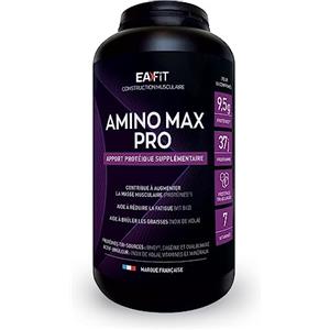 Eafit Amino Max Pro, Caseina, Whey, Ovoalbumina, Integrazione Proteica, Siero del Latte, Proteine della Caseina, Costruzione Massa Muscolare, 375 Compresse, Certificato Antidoping