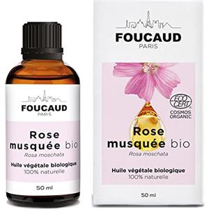 FOUCAUD | Olio di Rosa Canina | BIOLOGICO | 100% Naturale | Addolcente | Anti-macchie | Rigenerante | Addolcente | Lenitivo | Detergente | 50 ml | Marca Francese Nata nel 1946