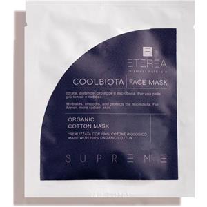Eterea Cosmesi Naturale Supreme Coolbiota Face Mask - Maschera Viso Idratante e Lenitiva in Cotone Biologico con Acido Ialuronico e Opuntia
