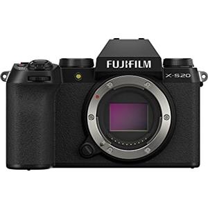 Fujifilm X-S20 Fotocamera Digitale Mirrorless 26MP, solo corpo, Sensore X-Trans CMOS 4 APS-C, X-Processor 5, IBIS, Filmati 6.2K 30p, Mirino EVF, Schermo LCD 3" Touch vari-angle, Nero