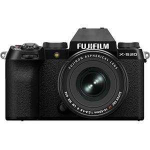 Fujifilm X-S20 Fotocamera Digitale Mirrorless 26MP, KIT XF16-50mmF2.8-4.8, Sensore X-Trans CMOS 4 APS-C, X-Processor 5, IBIS, Filmati 6.2K 30p, Mirino EVF, Schermo LCD 3" Touch vari-angle, Nero
