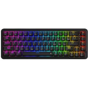 Redragon K709 Tastiera da Gioco RGB Cablate 65%, Meccanica Hot-Swap 68 Tasti, Smorzamento Rumore a 3 Strati, US Layout