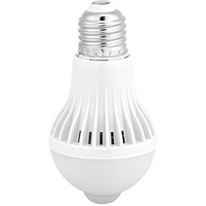 Keenso Lampadina E27 Motion Sensor, Smart LED a infrarossi PIR LED Lampadine, Luce notturna auto on/off per corridoio interno per esterni Scale Garage(5w)