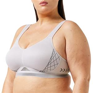 Triumph Triaction Cardio Flow P EX, Reggiseno Sportivo Incrociato sulla Schiena Donna, Platinum, 75G
