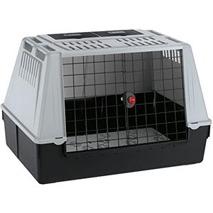 Ferplast ATLAS CAR 100 Trasportino per Cani da Auto con Tappeto Drenante e Portaoggetti, Maniglie, Griglia Ventilazione, Doppia Apertura Scorrevole con Chiusura Sicura, Max 40 kg, 100 x 60 x h 66 cm