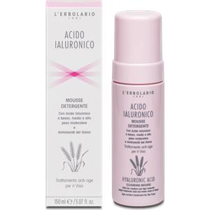 L'Erbolario Mousse Detergente all'Acido Ialuronico - Idratante e Delicata per il Viso, 150 ml