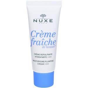 Nuxe Crème Fraîche De Beauté Crema Rimpolpante Idratante 48H - 30 ml, con Latte Vegetale e Olio di Mandorla