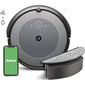 iRobot Roomba Combo i5 Robot aspirapolvere con funzione tergicristallo | nero/grigio