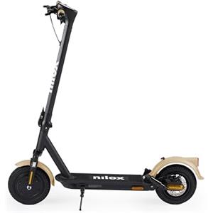 Nilox V2 Monopattino Elettrico 350W, Fino a 40 km di Autonomia, 3 Velocità, Ruote 10" Off-Road, Doppia Leva Freno, Frecce, Display LCD, Batteria 36V 10Ah, Mobilità Urbana Sicura, Colore Sabbia