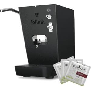 LOLLOCAFFÈ Lollina Macchina Da Caffè Cialde 44mm Nera + 40 Cialde Omaggio
