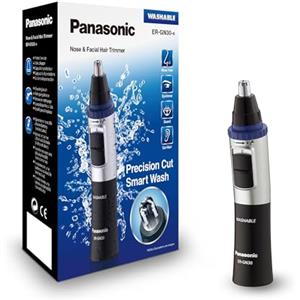 Panasonic ER-GN30-K503 Rifinitore di Precisione per Naso, Orecchie e Sopracciglia, Tagliapeli Resistente all'Acqua, Nero