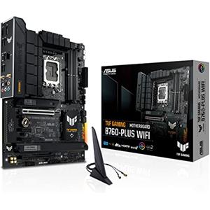 ASUS TUF Gaming B760-PLUS WiFi Scheda Madre Intel B760, LGA 1700, ATX, DDR5, PCIe 5.0, 3 Slot M.2, WiFi 6E, USB 3.2 Gen 2, Type-C, Nero