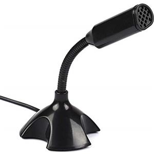 Akozon Microfono a condensatore, Mini USB 2.0 Microfono Rete professionale flessibile Supporto da tavolo Microfono per PC Laptop KTV Chat Web Videoconferenza Canto Desktop Flessibile ad alta sensibilità