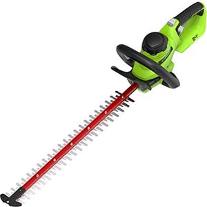Greenworks Tagliasiepi a Batteria 24 V G24HT56II, Lama Doppia Azione da 56 cm, Taglia Rami e Steli fino a 25.4 mm di Spessore e 3000 SPM SENZA Batteria & Caricabatterie