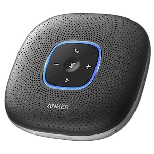 Anker PowerConf - Altoparlante Bluetooth da conferenza con 6 microfoni integrati, registrazione audio migliorata, batteria da 24 pezzi, connettività USB-C, per home office