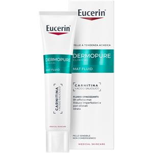 Eucerin Dermopure Clinical Fluido Opacizzante 40 ml - Controllo Lucidità e Sebo per Pelle Grassa e Acneica
