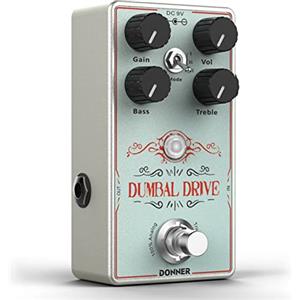Donner Pedale overdrive per chitarra Donner, pedale overdrive Dumbal Drive, Overdrive in stile Dumble con effetto, puro analogico True Bypass