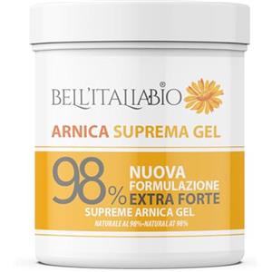 BELL'ITALIABIO Arnica per Cavalli Uso Umano Suprema 600 ml Arnica Gel Forte 98% Crema Recupero Muscoli Sportiva con Vitamina E, Menta e Lavanda, Made in Italy