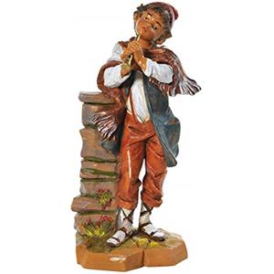 Fontanini PASTORE CON FLAUTO DRITTO 19CM IN RESINA FONTANINI STATUINA PER PRESEPE