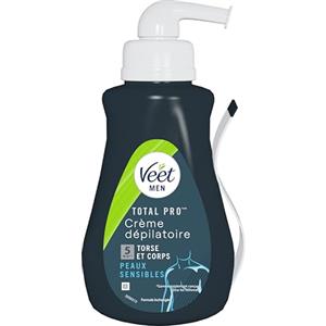 Veet - Crema depilatoria da uomo, per pelli sensibili