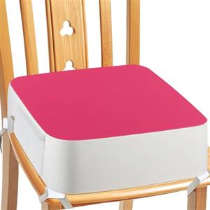 Aqash Seduta rialzata per bambini, per il tavolo, 4 punti, ancoraggio, 9,6 cm, rialzo per bambini al tavolo da pranzo, con tasche laterali, antiscivolo e portatile, per bambini (rosa)