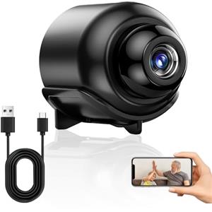 Witfoam Mini Telecamera Spia 1080P Full HD con WiFi, Visione Notturna, Rilevamento Movimento e Audio - Micro Telecamera Nascosta 140° per Casa, Ufficio, Baby Monitor, Sorveglianza Interna ed Esterna