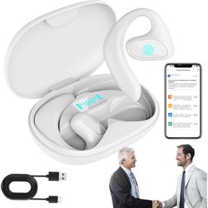 Snrtevu Meacode AI Translation Earbuds, Auricolari Traduttore Simultaneo, Traduttore, 144 Lingue, Funzione Offline, Cancellazione RumoreImpermeabili IPX5, Ideali per Viaggi/Affari/Apprendimento (bianco)