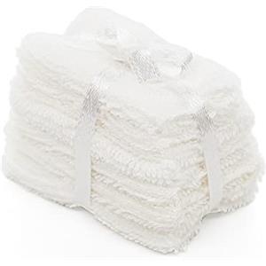 Odoria Miniatura 1/12 Asciugamani da Bagno Accessori Casa Bambole, Bianco