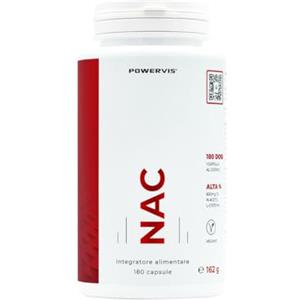 Powervis NAC N-Acetil-Cisteina 600mg - 180 capsule - 1 capsula al giorno (scorta di 6 mesi) - Dosaggio elevato - Vegan - Per il sistema immunitario e il fegato