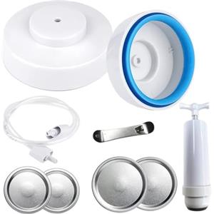 WANGCL Set per sigillatura sottovuoto per barattoli Sigillatrice Pompa manuale con tubo Kit di tenuta universale per bottiglie a collo largo