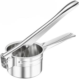 GC GLOBALCOMMERCE Schiacciapatate Ergonomica in Acciaio Inox | Pressa Patate Robusta per Cucina Domestica e Professionale