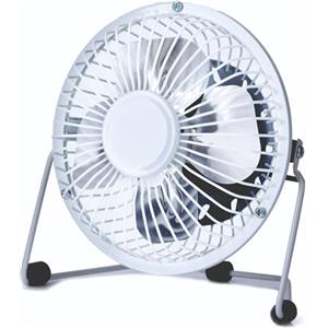 Status SUSBWHWFAN1PKB4 Mini Ventilatore da Tavolo, Metallo, Bianco A