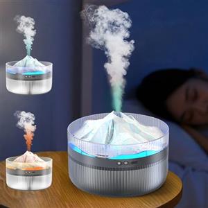 Colexy Umidificatore Ambiente, 2L Diffusore Oli Essenziali, Cool Mist Top-Fill Umidificatore Ambiente Bambini, Snow Mountain Aromaterapia Profumo Diffusori, Timer/Silenzioso/Spegnimento Automatico