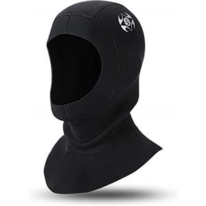 QKURT Hood Cappuccio Muta Sub in Neoprene 3mm, con sfiato per eliminare l'aria intrappolata, Unisex Surf cap di Vela Mute per Lo Snorkeling Scuba Surfing Kayak e Oher Sport Acquatici
