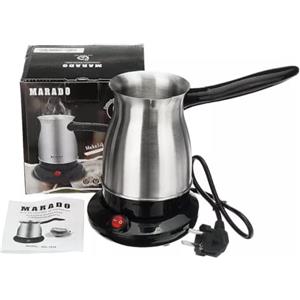 Generico Caffettiera Elettrica Moka Caffè Turco Cappuccino Bollitore 600w In Acciaio