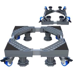 ATEUXOL Piedini lavatrice Supporto for lavatrice, supporto universale for frigorifero mobile con ruote, da pavimento for, carrello, base for(Color 4)