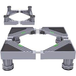 LuoAXINN Soporte para lavadora Supporto universale for lavatrice, base di sollevamento for frigorifero, regolabile multifunzionale for asciugatrice(Grey Standard-4 legs)