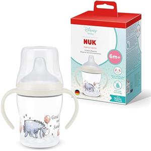 NUK Perfect Match Learner Biberon | 6+ mesi | 150 ml | Bicchiere antigoccia per bambini piccoli | Manici antiscivolo | Disney Ih-Oh | Confezione da 1